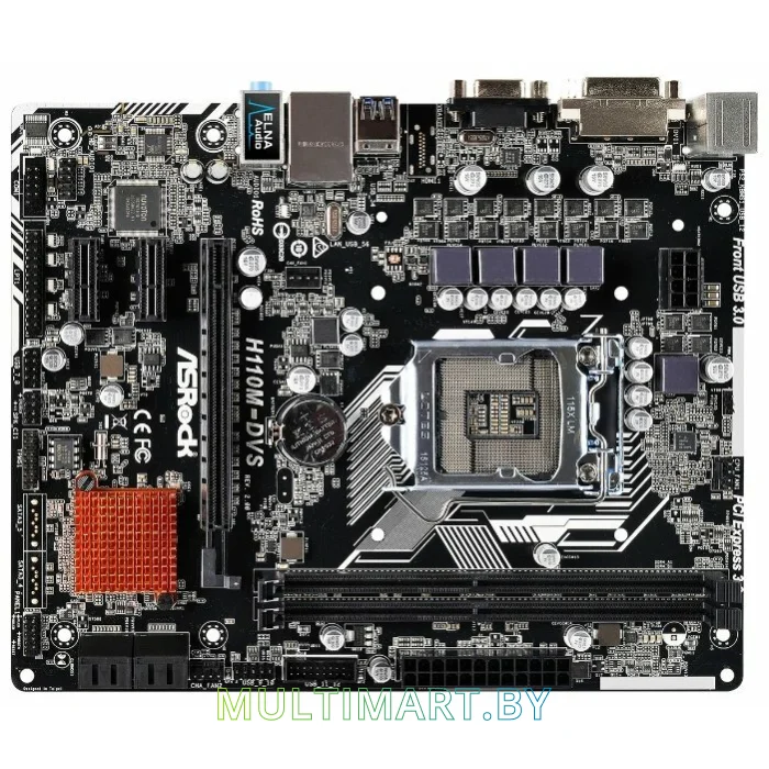 Материнская плата ASRock H110M-DVS R2.0